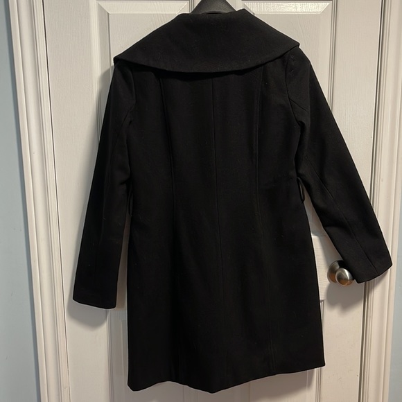 Tommy Hilfiger black button up pea coat size medium - Picture 6 of 12